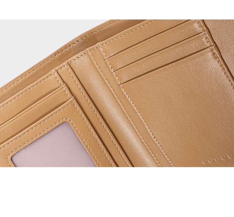 アンニュイデザインの三つ折り革財布