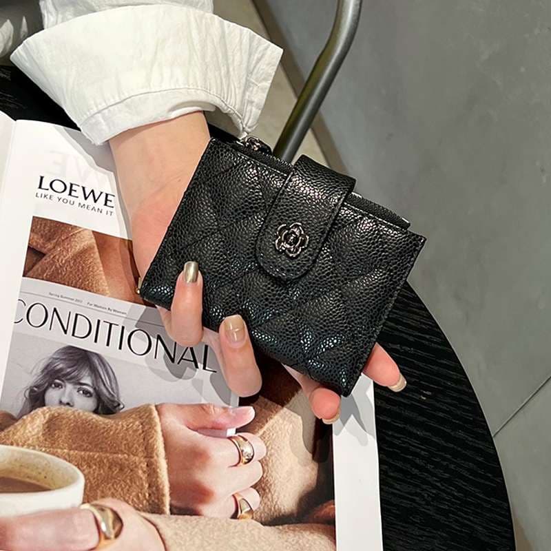 高見えキルティングミニウォレット