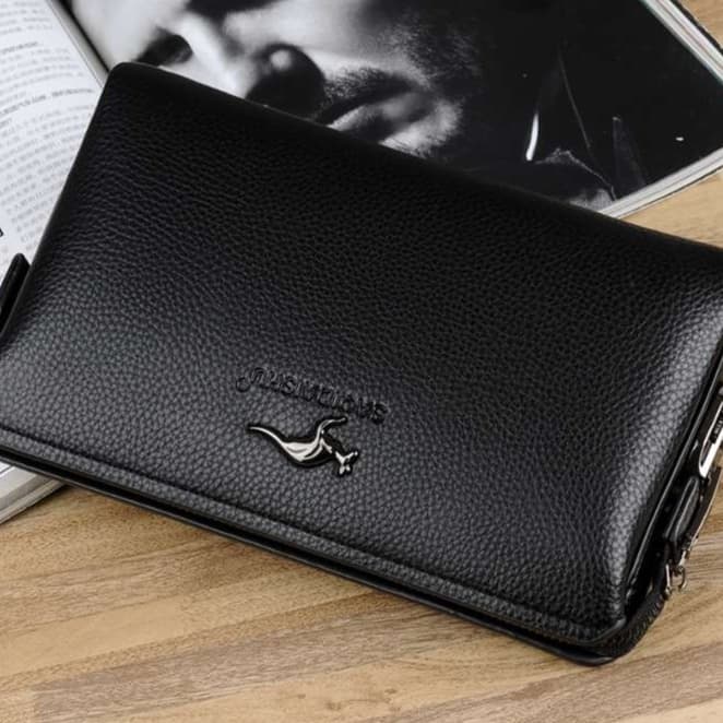 パスワードロック付きクラッチバッグ長財布